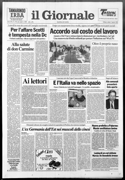 Il giornale : quotidiano del mattino